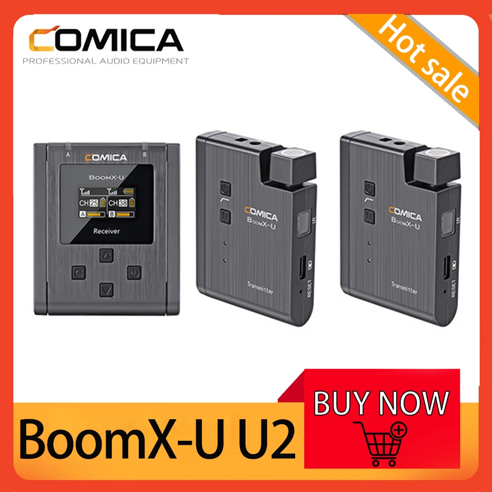 

Всенаправленный беспроводной микрофон Comica BoomX-U U2, 3,5 мм