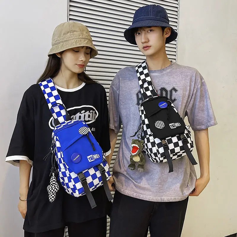 

Messenger bag men's personality street fashion chest bag women's 2022 new Korean student shoulder backpack shoulder bag husband