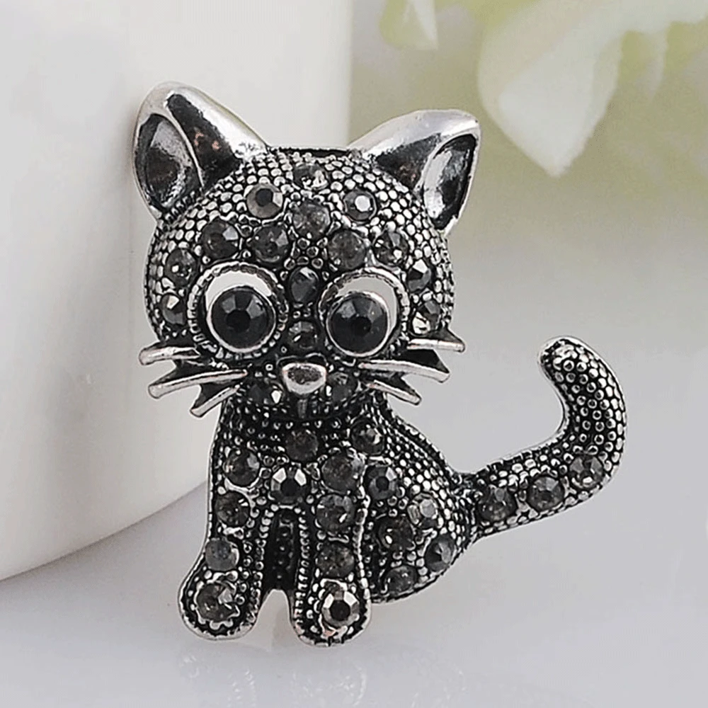 

Modern Brooches Cute Little Cat Brooches Pin Up Jewelry For Women Suit Hats Clips
