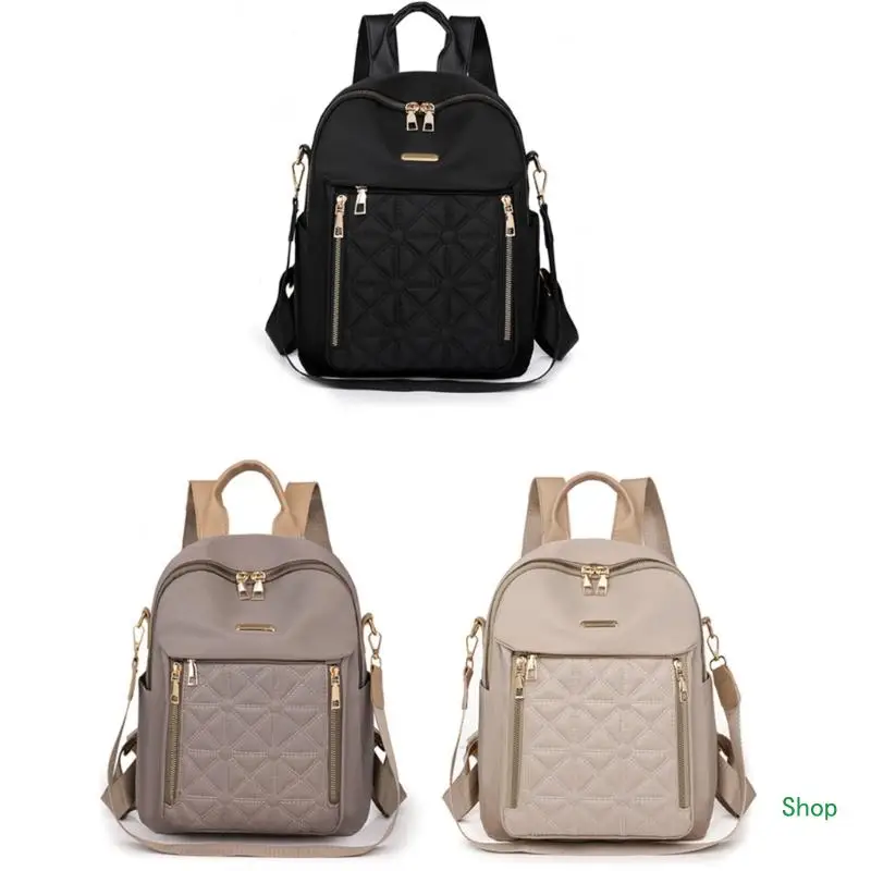 

L5YC Splashproof Rucksack School College Backpacks Girl Embroidered Travel Daypack