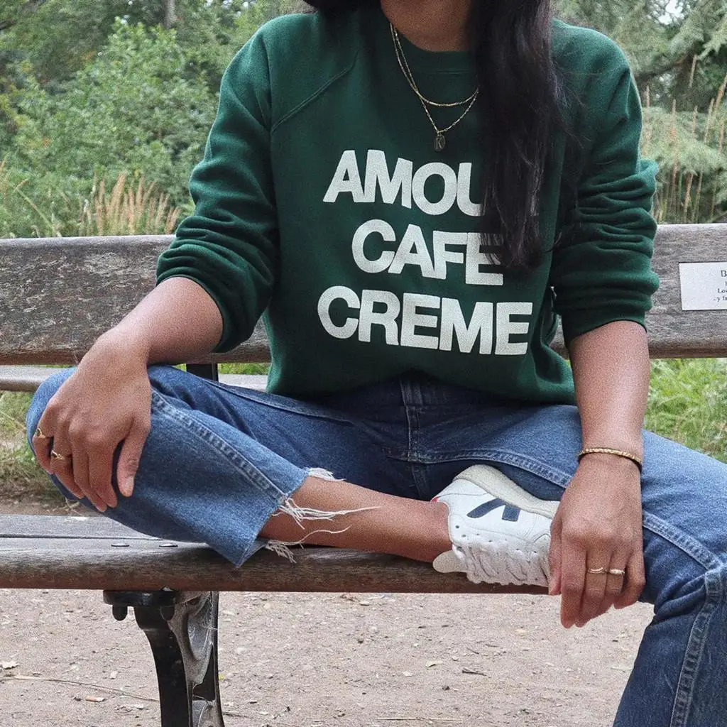 

Letter Print Sweatshirt Women Autumn Winter Long Sleeve Round Neck Cotton Pullover Tops Female Vintage Casual Chic Sweatshirts