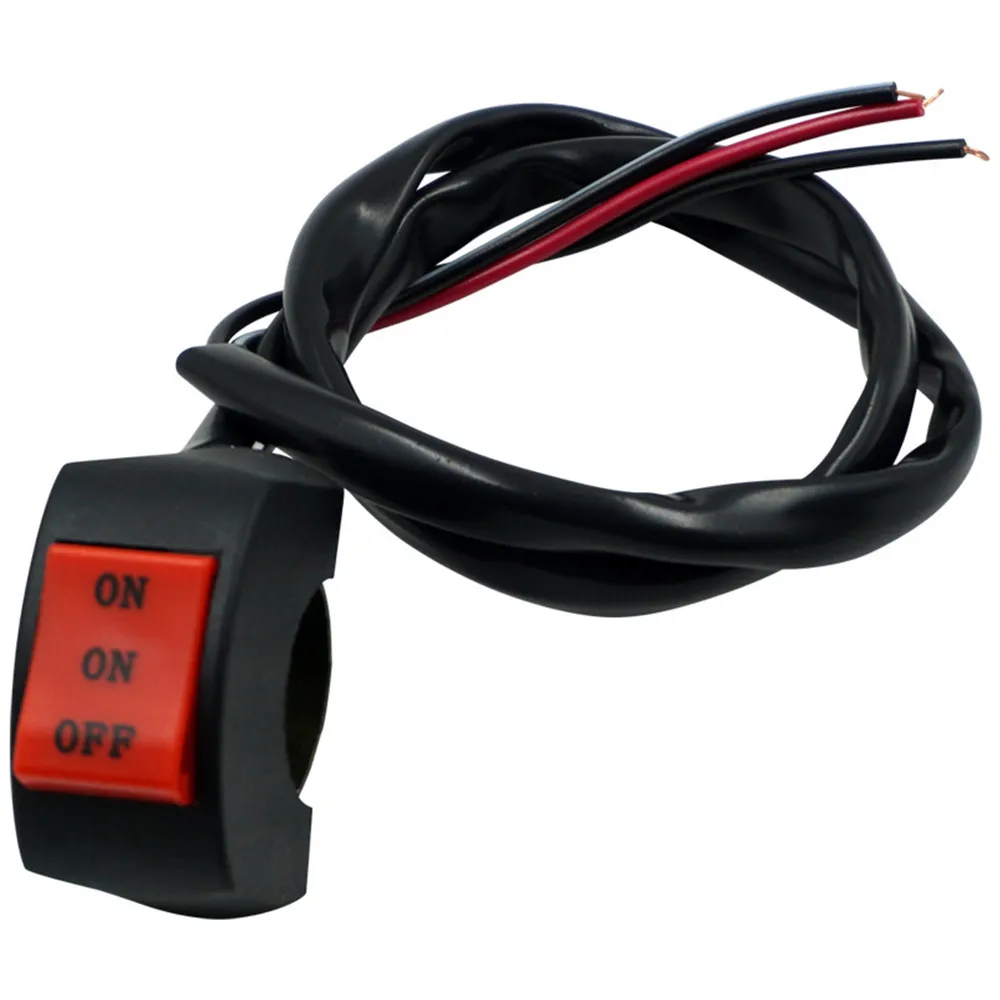 

22mm Universal Motorcycle Switch ON/ON/OFF Connector Push Button Switch Handlebar Headlight Fog Spot Light Controller Switch