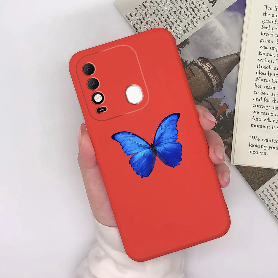 Матовый Силиконовый ударопрочный чехол-бампер для Tecno Spark 8 Pro 8C