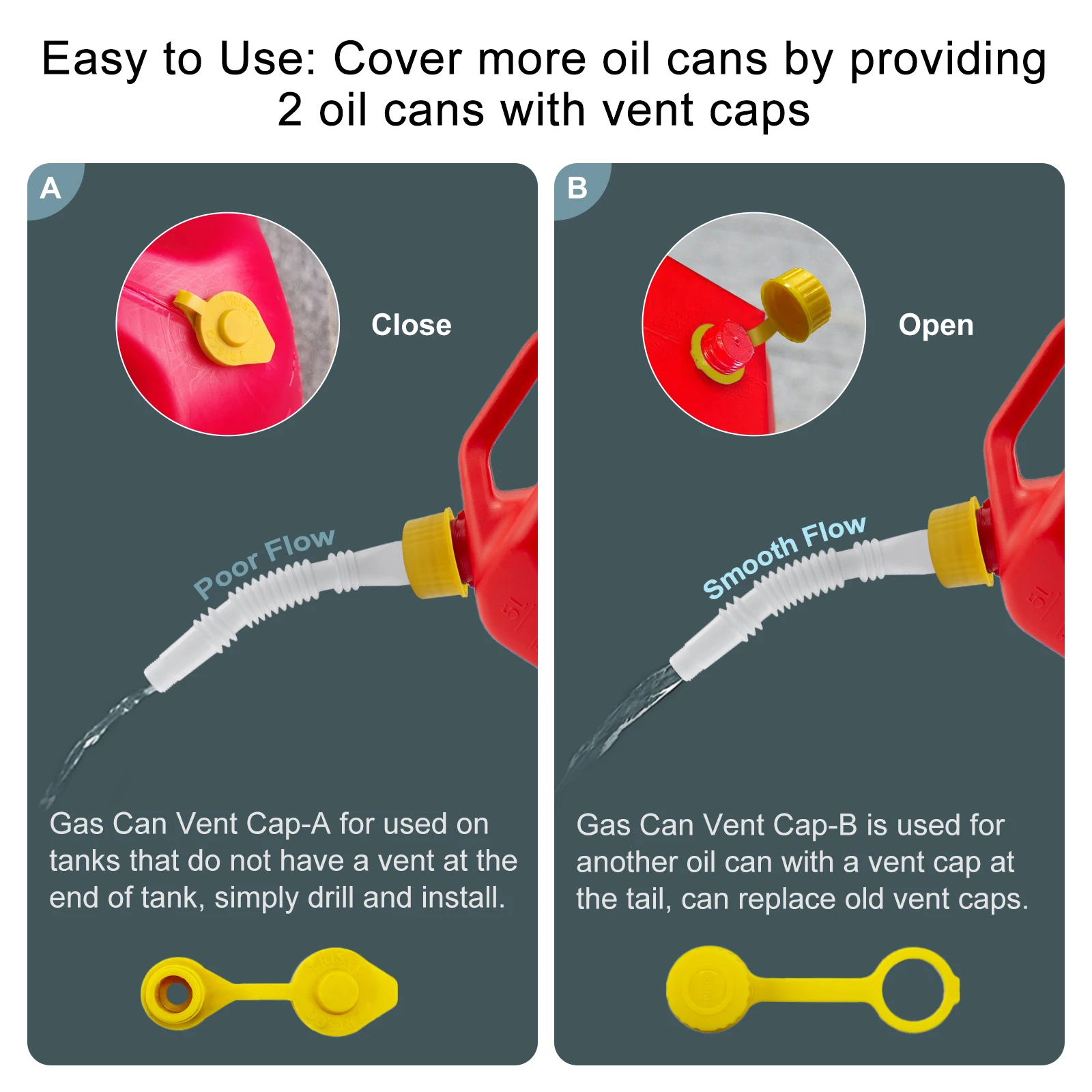 Комплект насадок для автомобильного бензобака комплект из 3 штук гибкая
