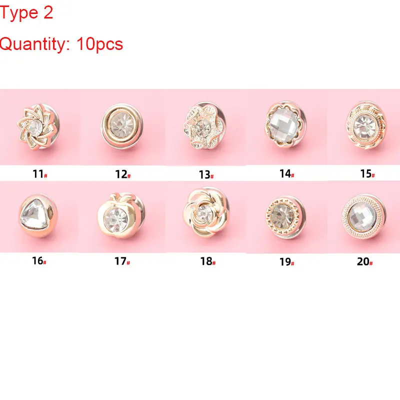 

Сплавные броши-пуговицы 10 шт.