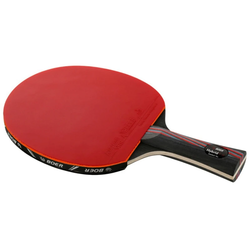 

Top!-Boer Carbon Fiber Table Tennis Racket Blade Ping Pong Racket Bat For Adult Club Training With Storage Bag