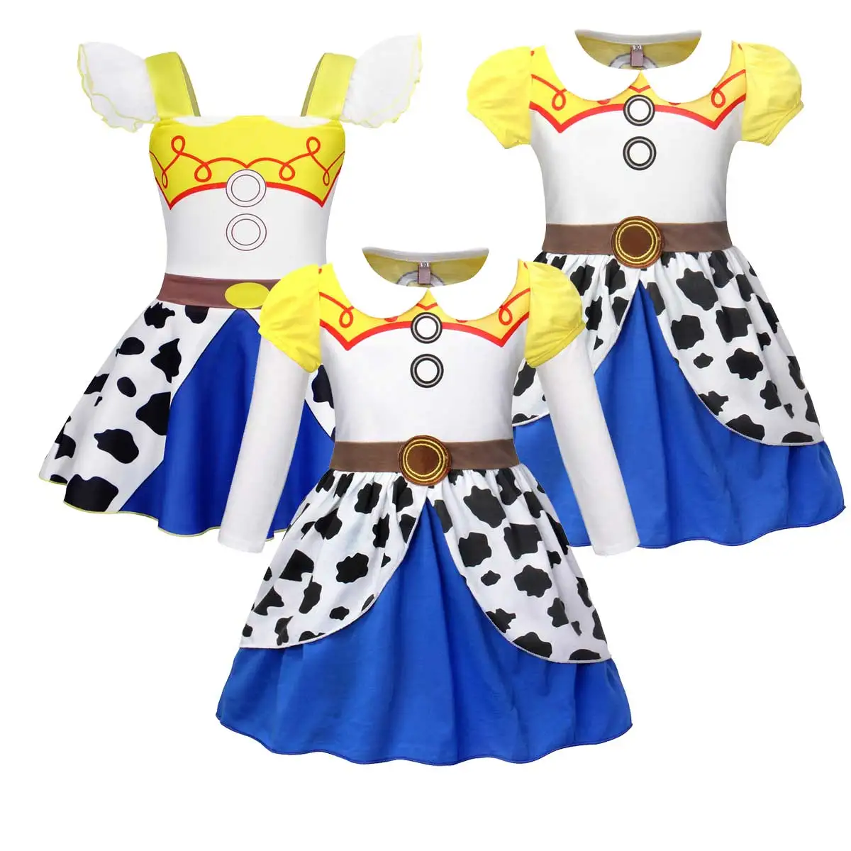 

Toddler Girls Cowgirls Cosplay Princess Jessie Dress Up Halloween Costume Birthday Party Outfits 1-10 Years