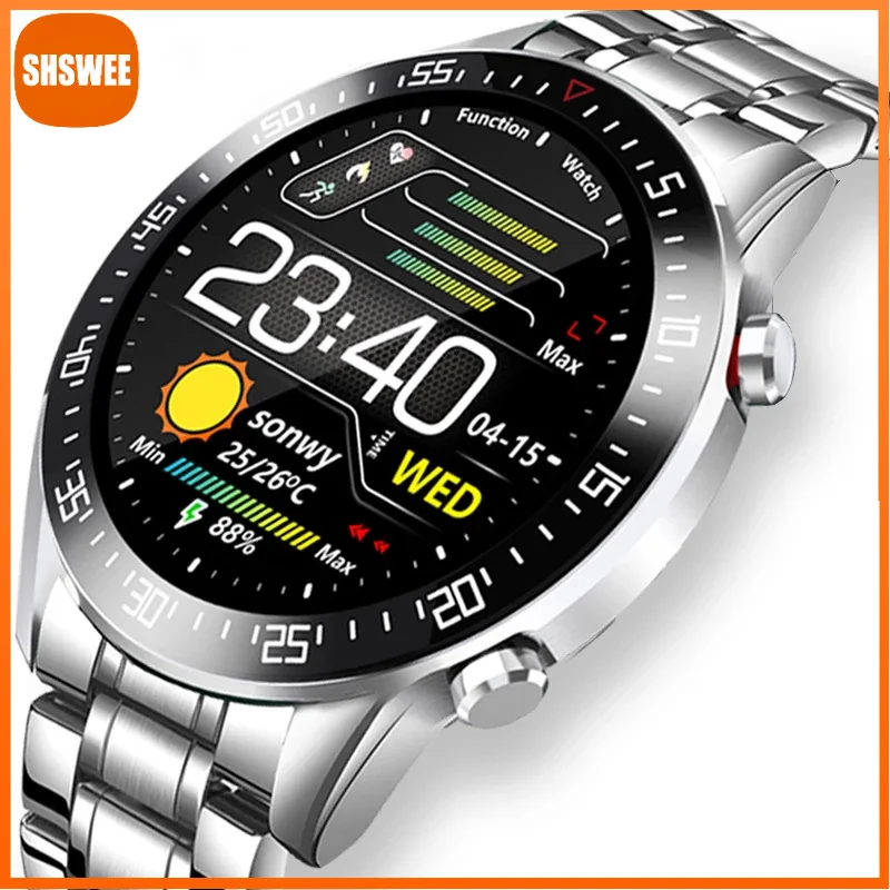 

For Huawei Xiaomi Full Touch Screen Mens Smart Watches IP68 Waterproof Sports Fitness Watch Smart Watch for Men Android Ios
