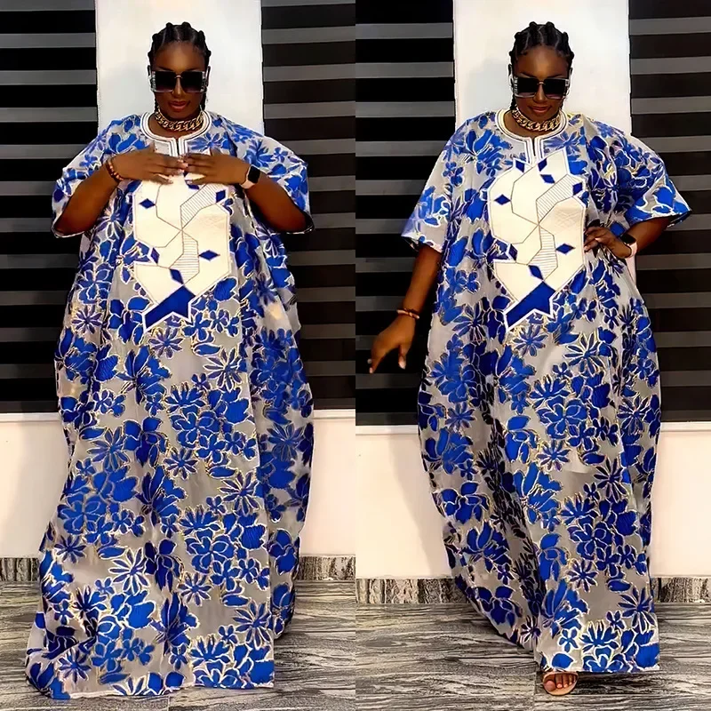 Мусульманская Мода Boubou Robe размера плюс традиционная африканская одежда Анкара