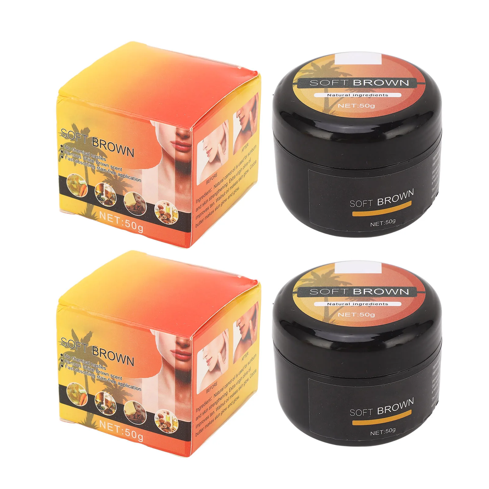 

Tanning Cream Hydrating Long Lasting Soft Brown Tanning Lotion Fast Absorbing Plant Extract for Men Women