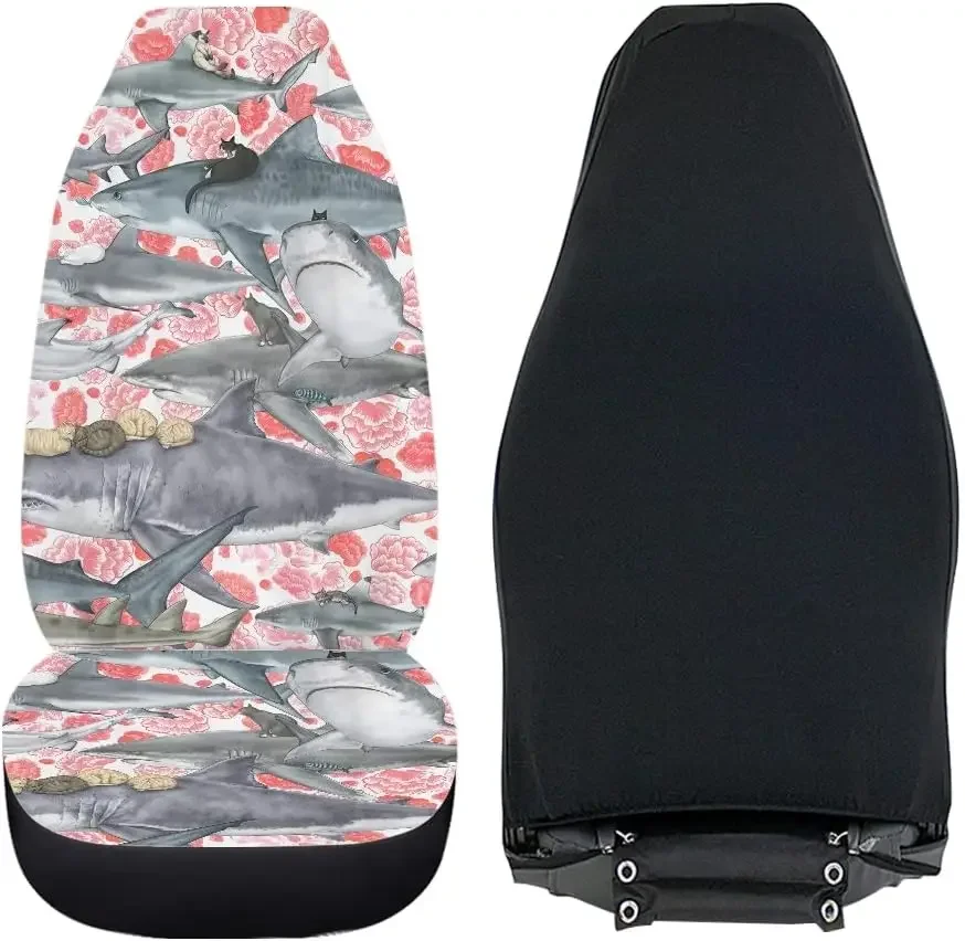 2 шт. Защитные чехлы для автомобильных сидений с принтом