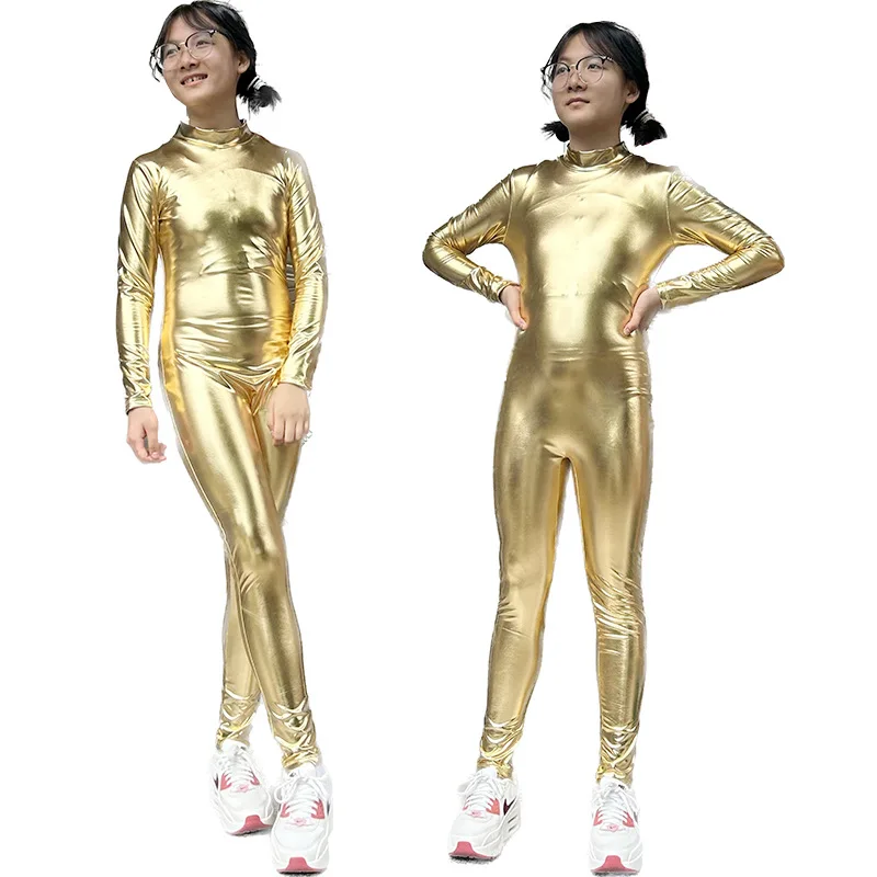 Детские бронзовые колготки на Хэллоуин Обрезанные безголовые приклеенные