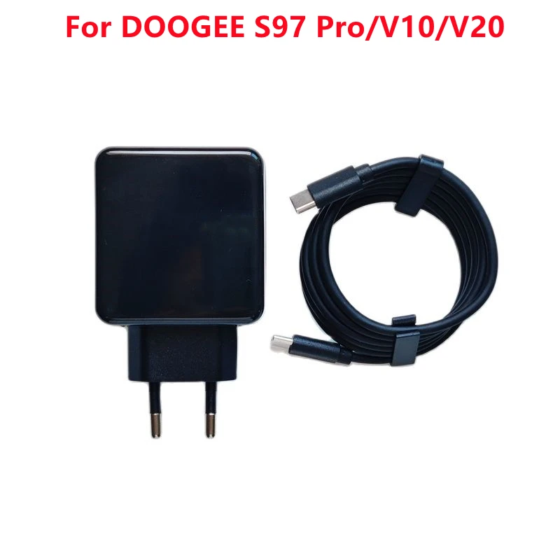 

Original AC Adaptor Fast Charger 3.0 Travel Charger EU Plug Adapter + USB Cable DC 5V 9V 11V 3.0A For DOOGEE S97 Pro/V10/V20