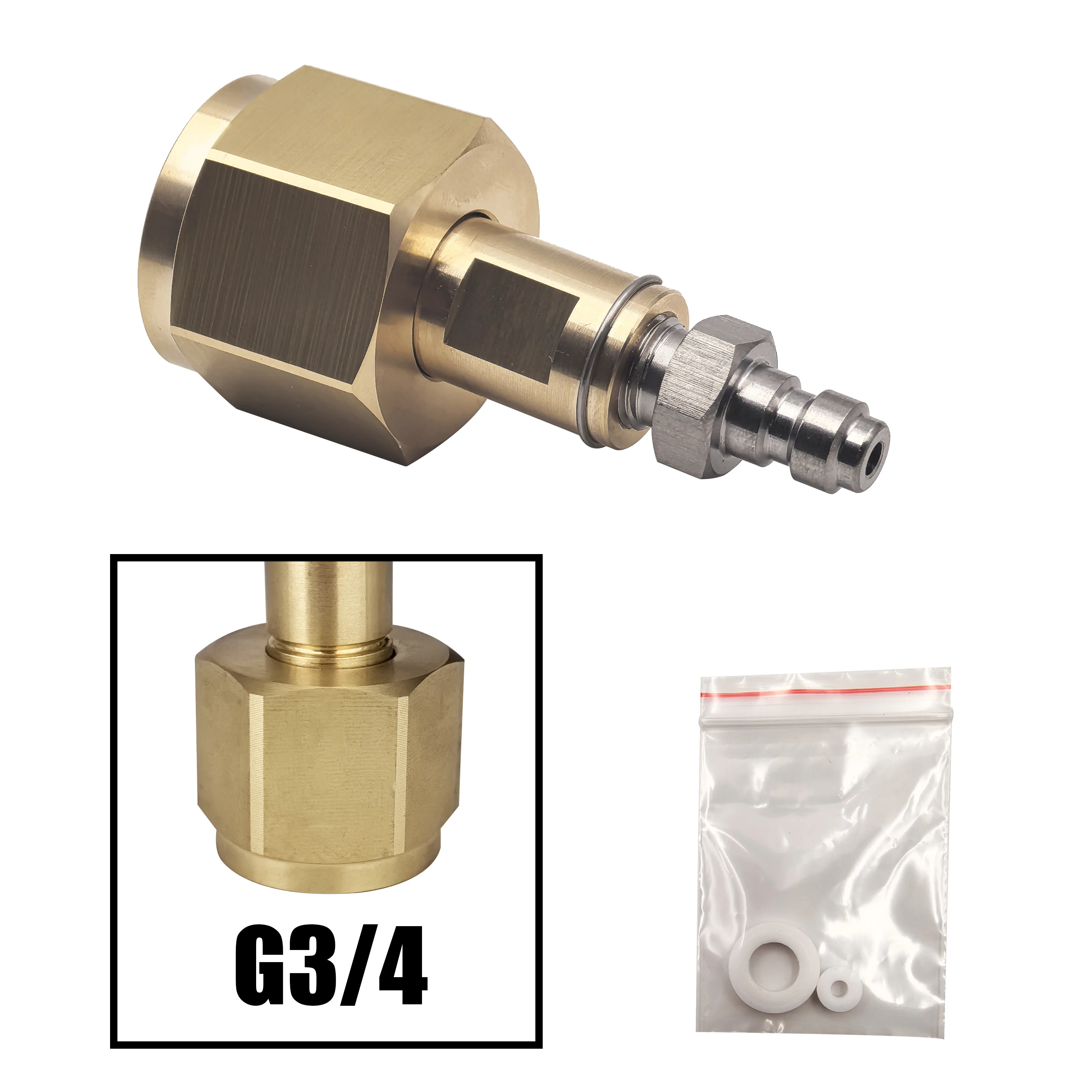 

Адаптер заправки CO2 бака BAZUKA CGA320, G3/4, W21.8