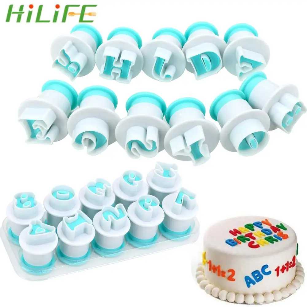 

HILIFE Cookie Mould Upper & Lowercase Alphabet Cookie Cutter 10 26 pcs/set Capital Letters Fondant Cake Mold