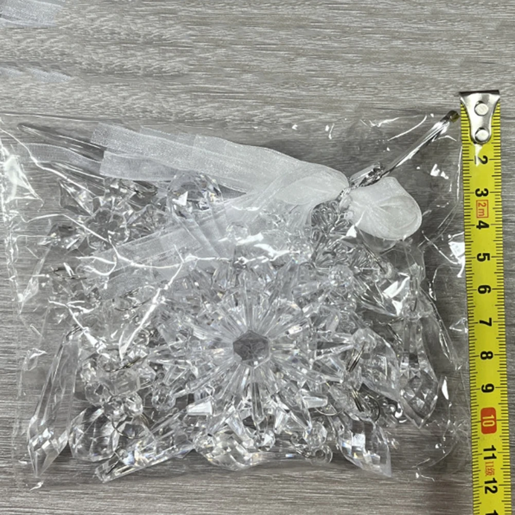 10 шт. рождественские украшения подвесные акриловые снежинки сосульки капли