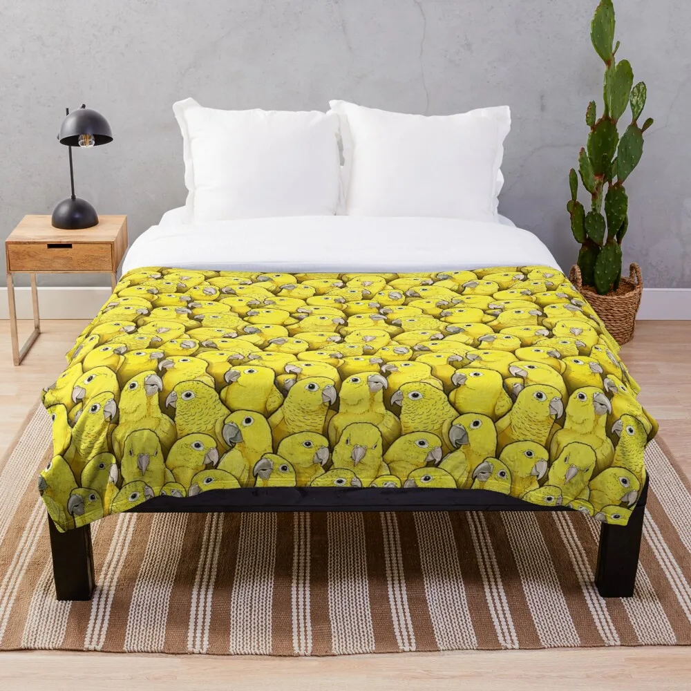 

Golden Conures Throw Blanket Golden,Conure,Parakeet,Parrot,Sun,ColourfulFull Blankets For The Bed Couch Throws For Sofa