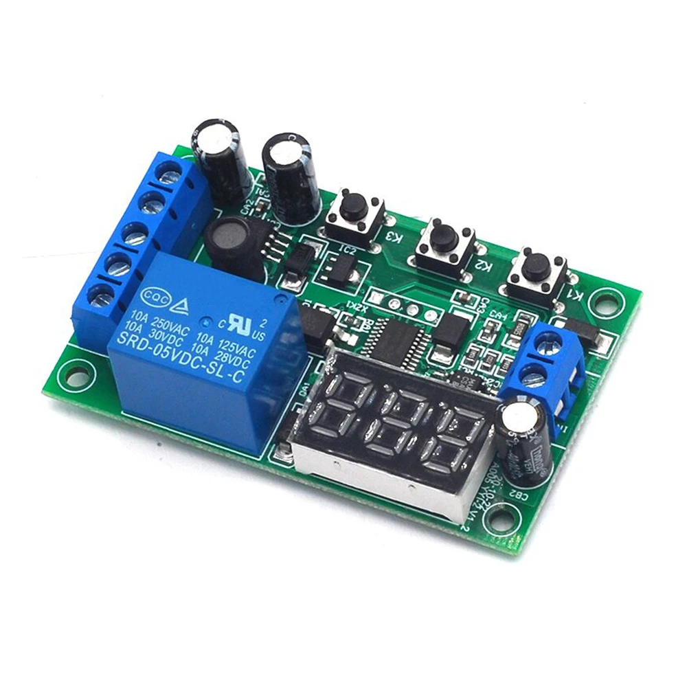 

DC current detection module relay digital display overcurrent alarm switch controller motor stall protection 12V