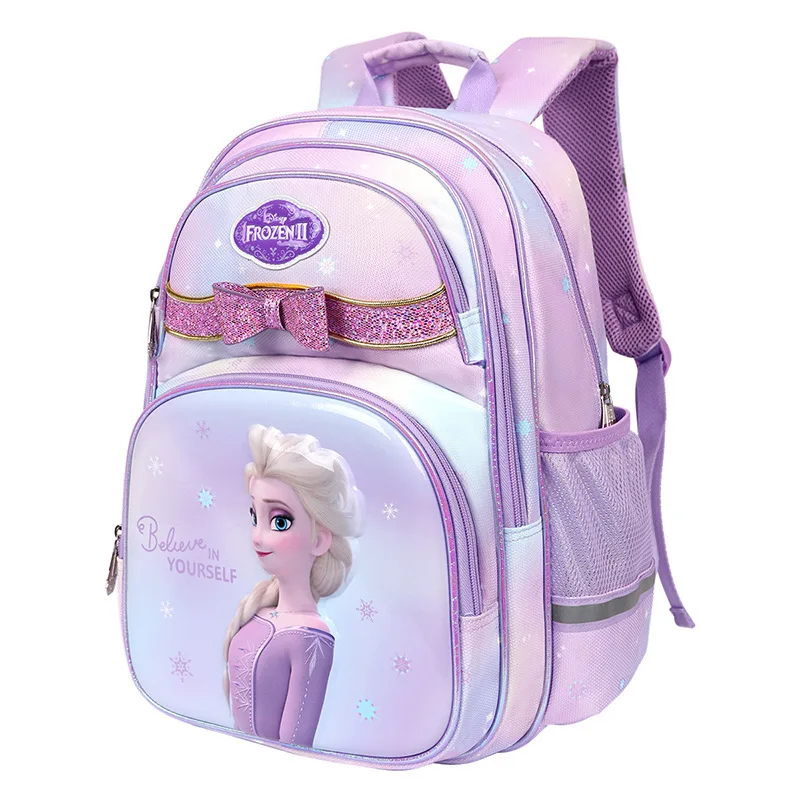 2022 New Disney Frozen Princess Aisha Girls' backpack, superior quality comfortable and breathable 100% original Disney backpack