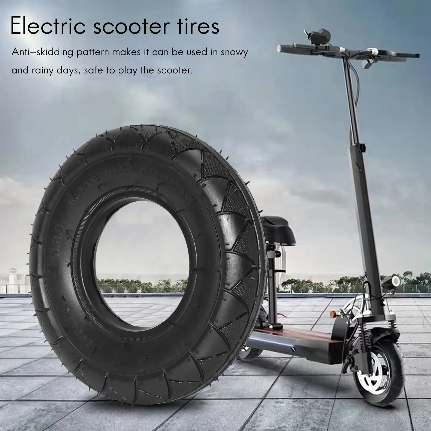 Electric Scooter Tire & Inner Tube,200X50 Inflatable Tire fo