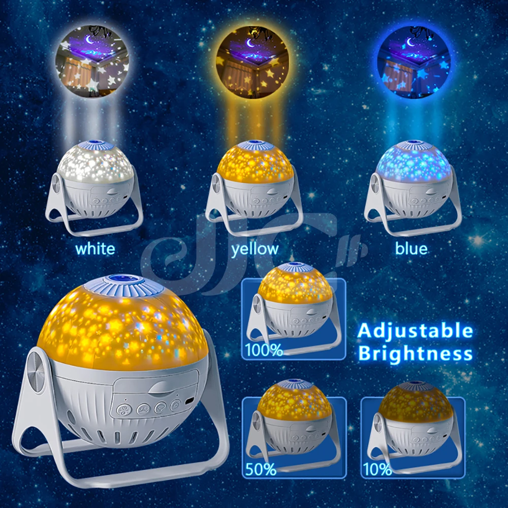 2023 внутренний светодиодный Звездный проектор ночник 6 в 1 для планетария со