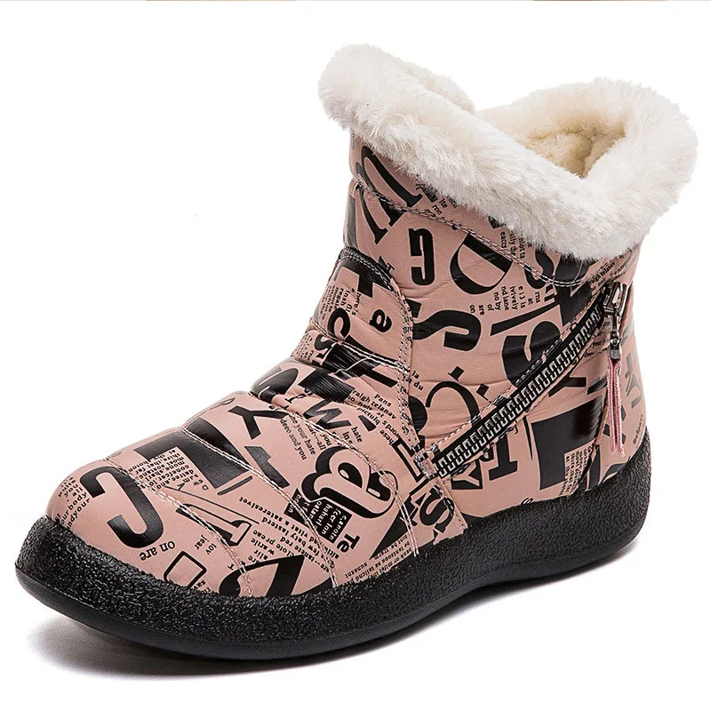 

Ботинки женские модные водонепроницаемые зимние ботинки для женской зимней обуви женские зимние ботинки с алфавитом женские ботинки