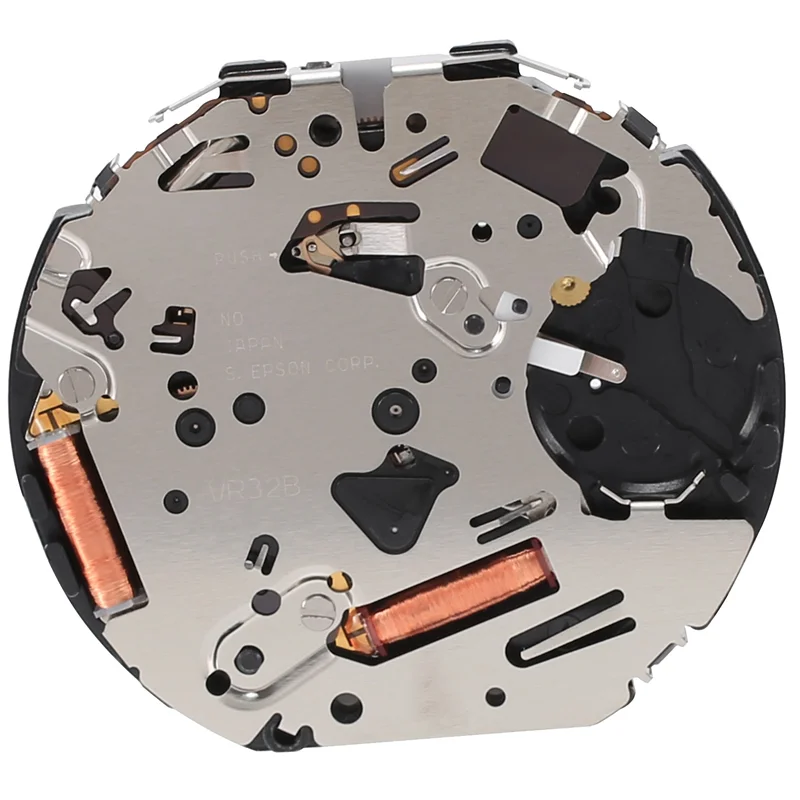 Одиночный календарь VR32 кварцевый механизм высокоточный сменный VR32A VR32B запчасти