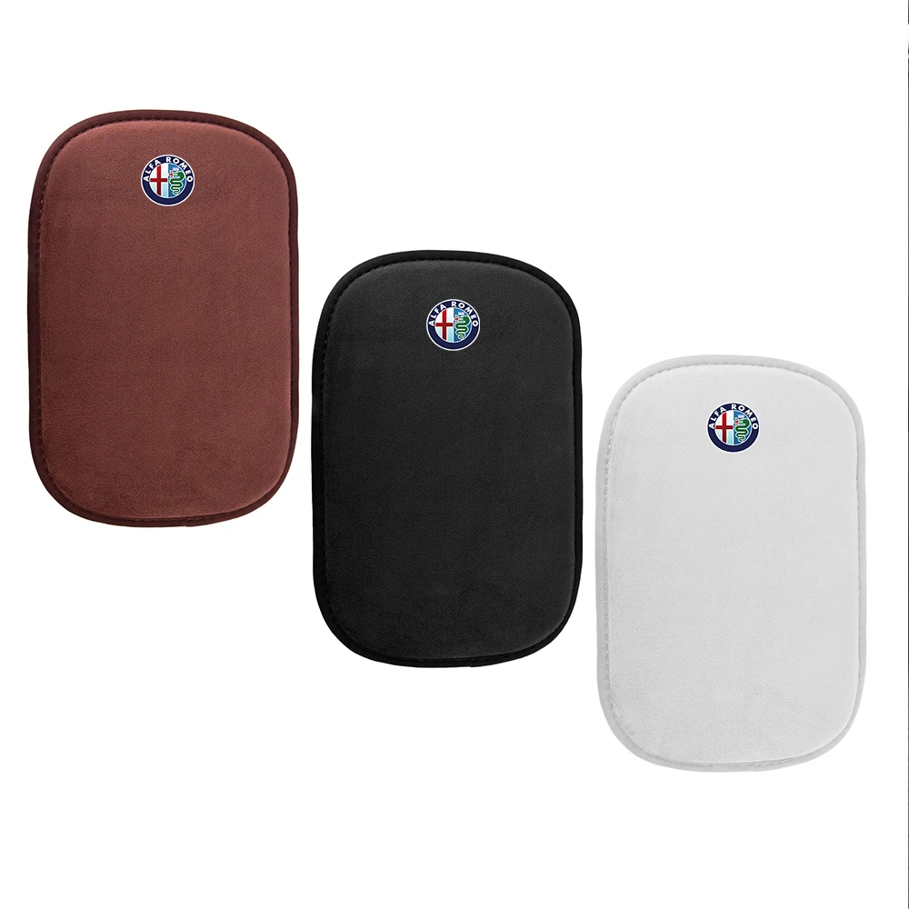 Подлокотник центральной консоли автомобиля меховой кожаный коврик аксессуары