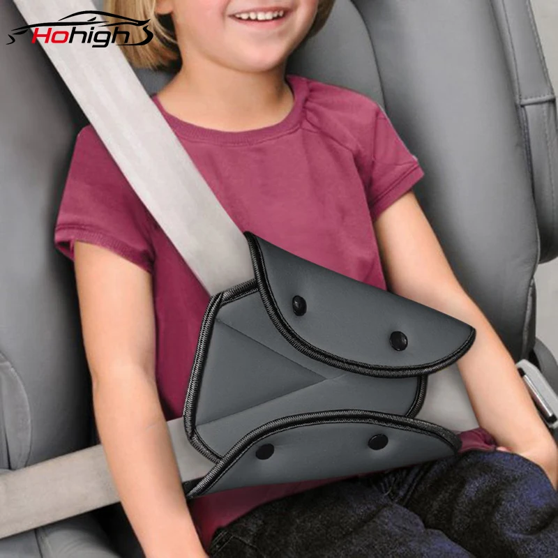 

Universal Car Safe Seat Belt Cover Soft Adjustable Triangle Anti-strain Neck Seat Belt Pad Clips Protection for Baby Child Belts