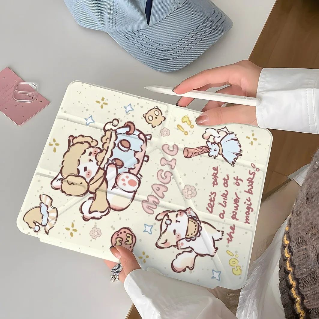 Фото Чехол для планшета Magic Cat Pen Slot для Mini 7 6, iPad Pro 2024 2022 2021 2020 2019 2018 2017 11 10 9 8 7 6 5 Air7 6 5 4 3 2 1 Cover №3