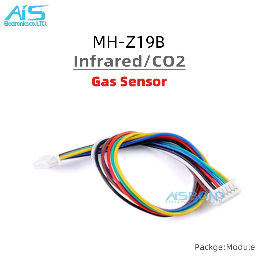 Новый инфракрасный датчик газа CO2 MH-Z19B MH Z19B MH-Z19 для монитора 5000PPM NDIR с резьбой Dupont и