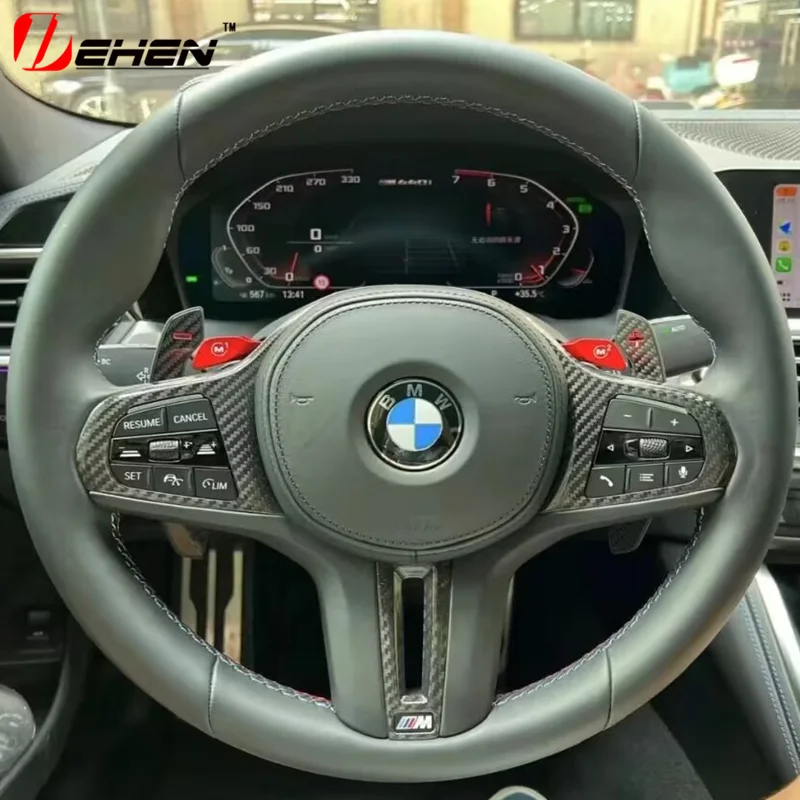 Углеродное волокно декоративная накладка на панель рулевого колеса автомобиля