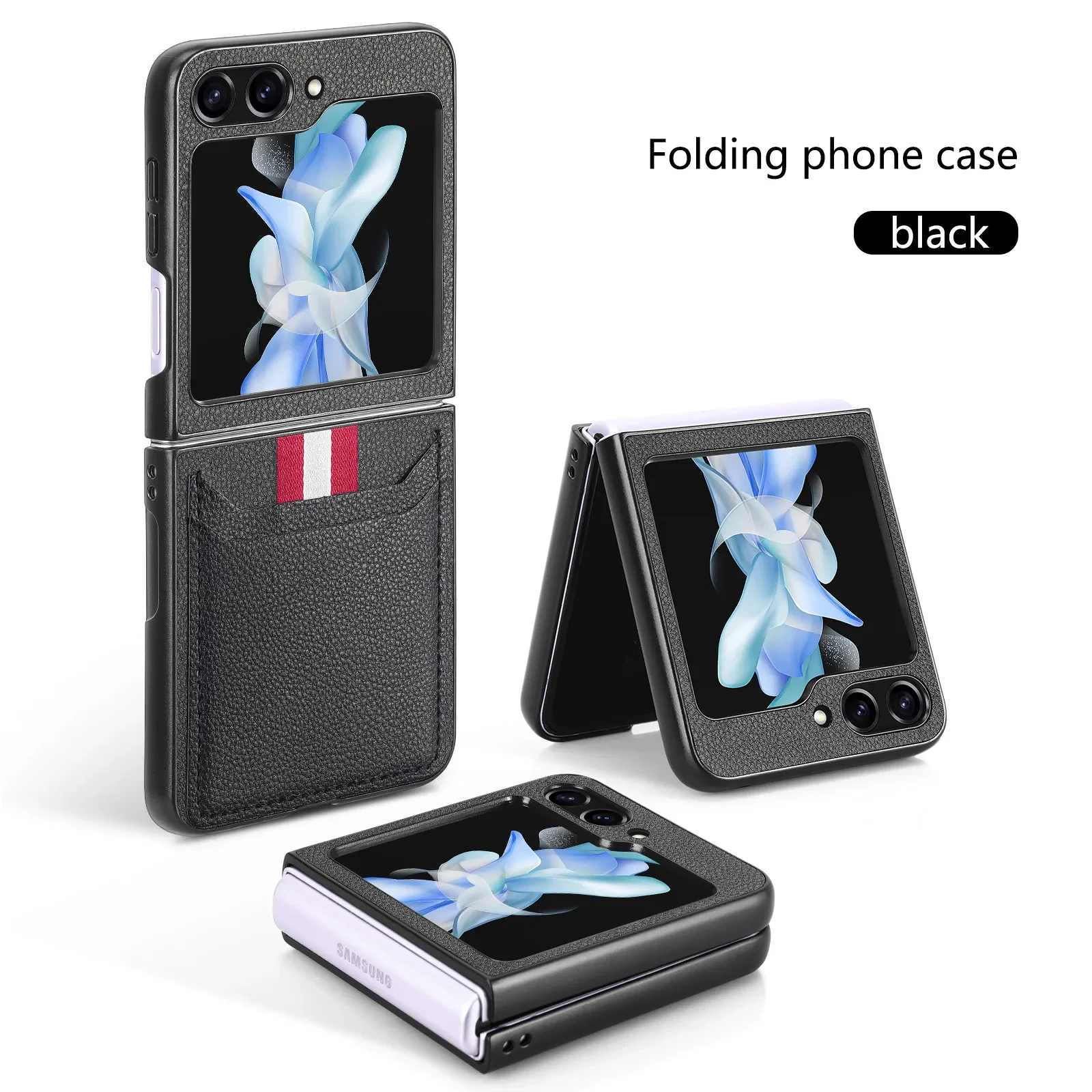 Складной кожаный чехол-бумажник для Samsung Galaxy Z Flip6 флип-чехол телефона 6 дюймов