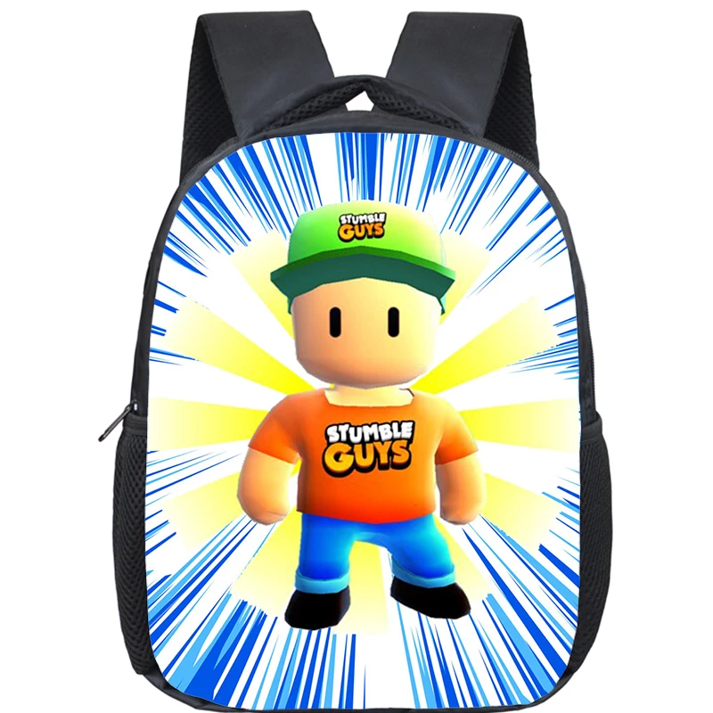 

Stumble Guys Backpack Kids Kindergarten Bag Boys Girls Cartoon School Bags Small Bookbag Children Backpacks Back To School Gifts