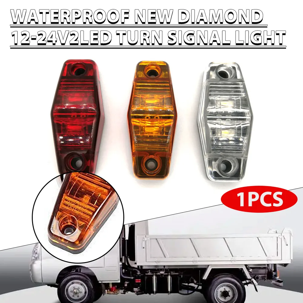

1pc 12V LED Clearance Lamp Side Marker Turn Light For Trucks Trailer Caravan Mini-Sealed LED Surface Waterproof Durable