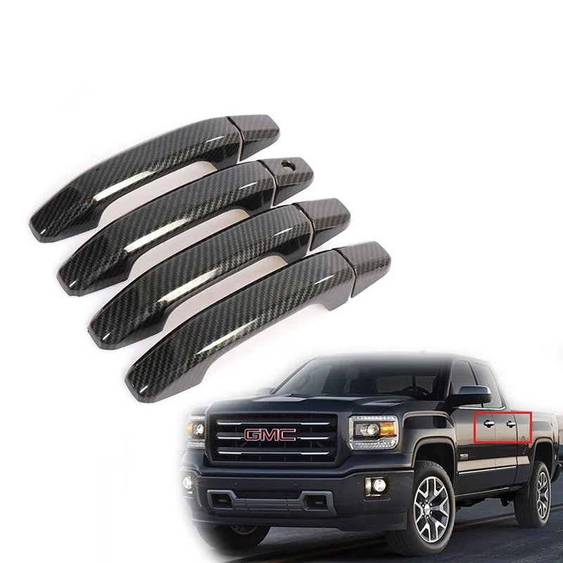 

Чехлы из АБС-углеволокна для наружных ручек двери для Chevrolet Silverado GMC Sierra 1500 2500 3500 2014-2029