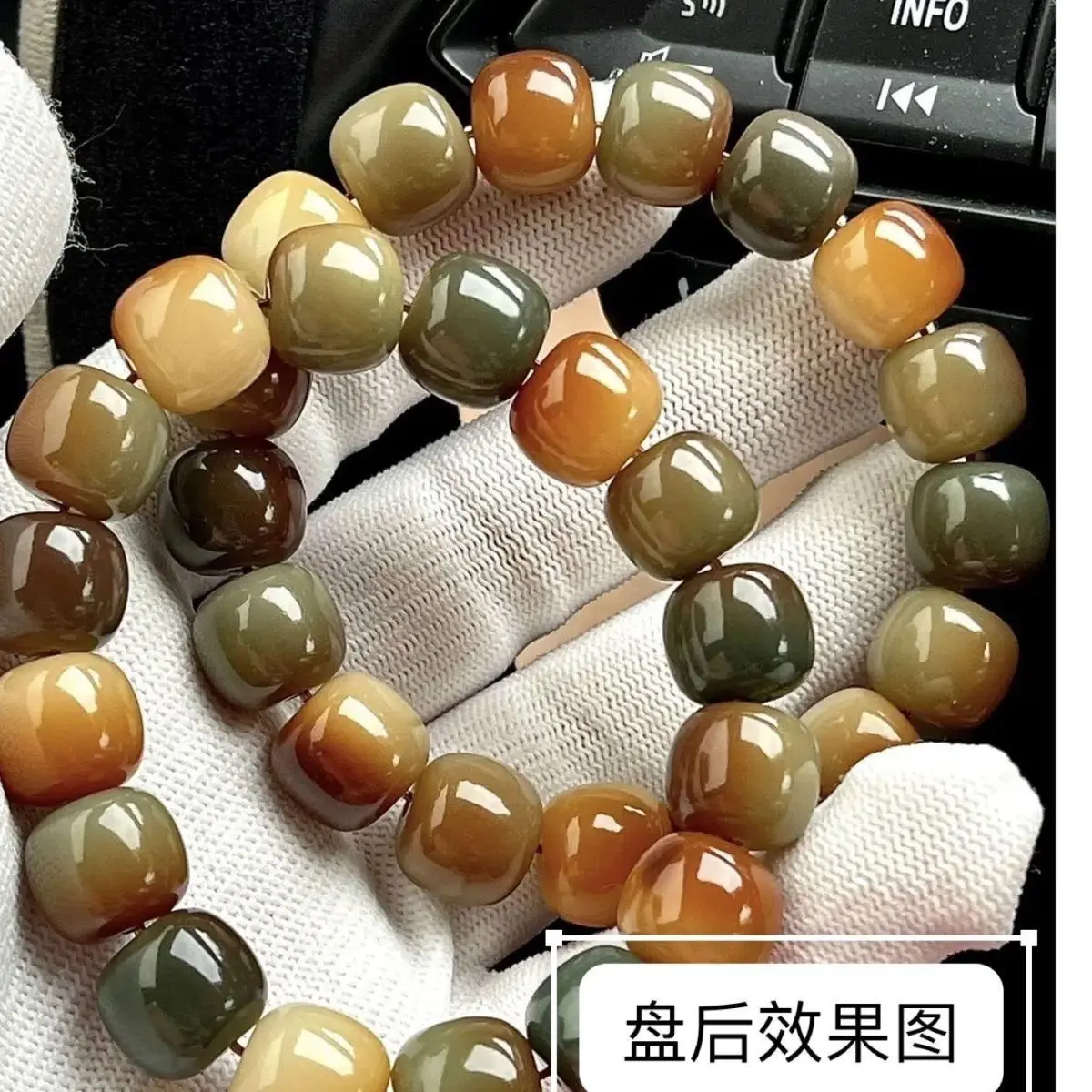 

SNQP Natural Color Bodhi Root Hand Chain Wrapped Finger Soft Student Version Son Buddha Beads Wen Play Nian Men's And