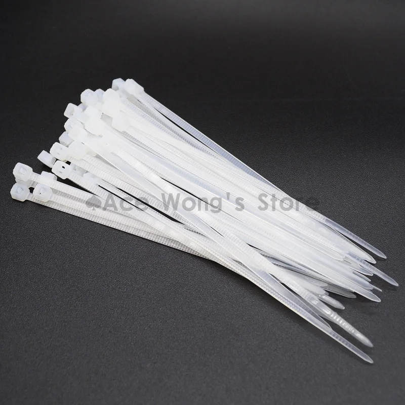 

Самоблокирующиеся пластиковые нейлоновые кабельные стяжки, ширина 100 см, 100 дюйма, внешний диаметр 3*2,5 мм, белый цвет, застежка-молния