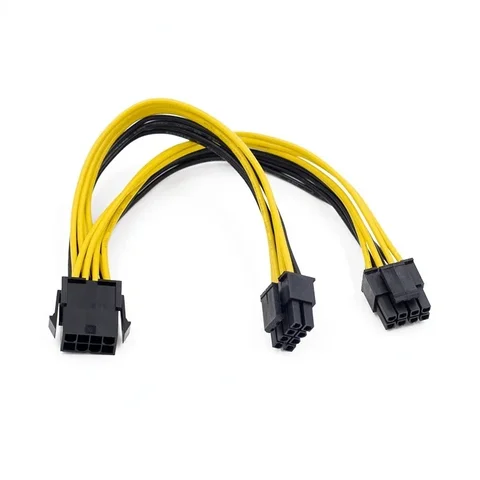 EPS разветвитель кабеля питания 12В 8Pin на 2x(4+4)Pin