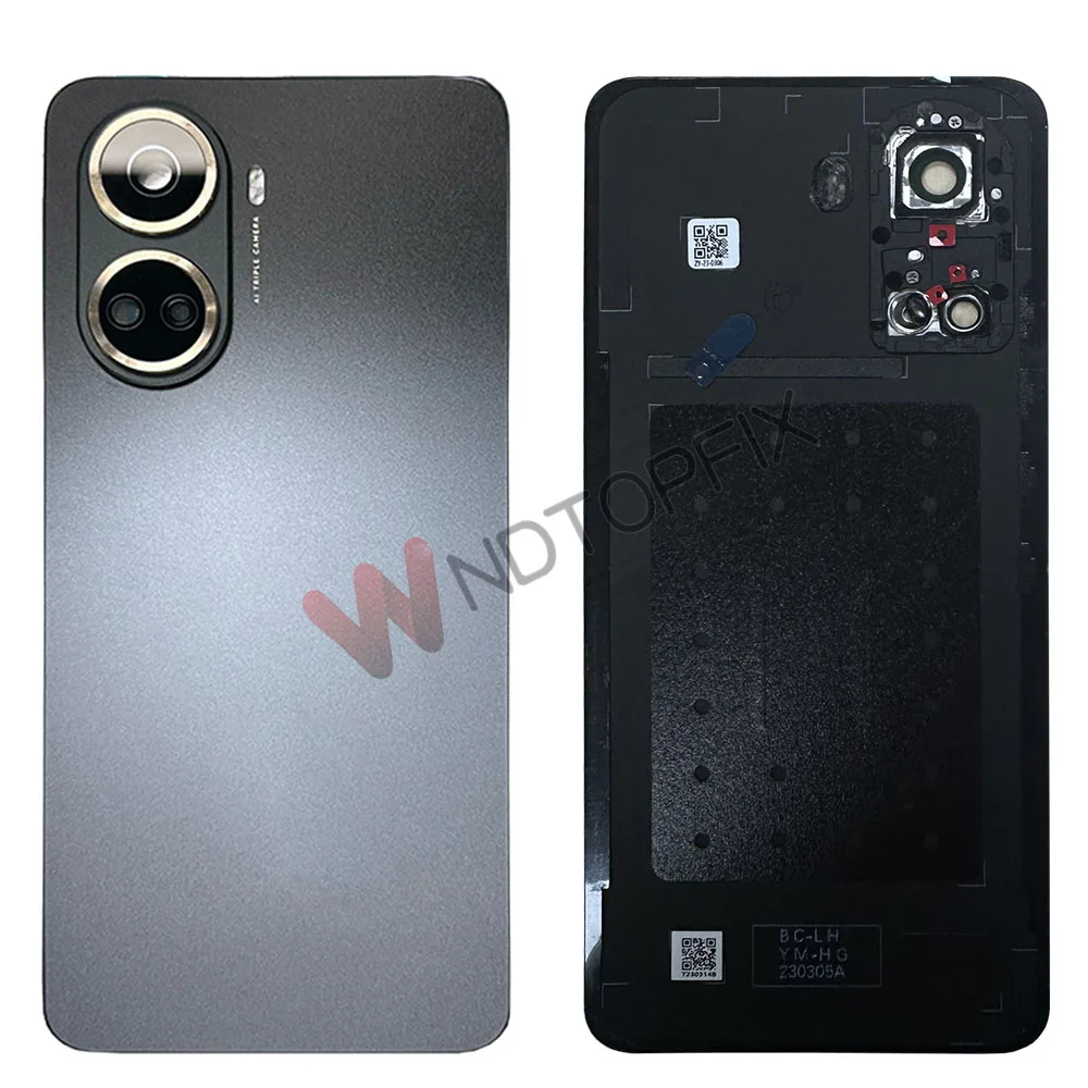 Для Huawei Nova 10 SE BNE-LX1 BNE-LX3 задняя крышка батарейного отсека с объективом камеры для