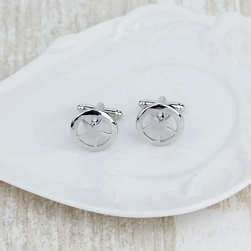 

Мужские запонки для рубашки в виде звезды