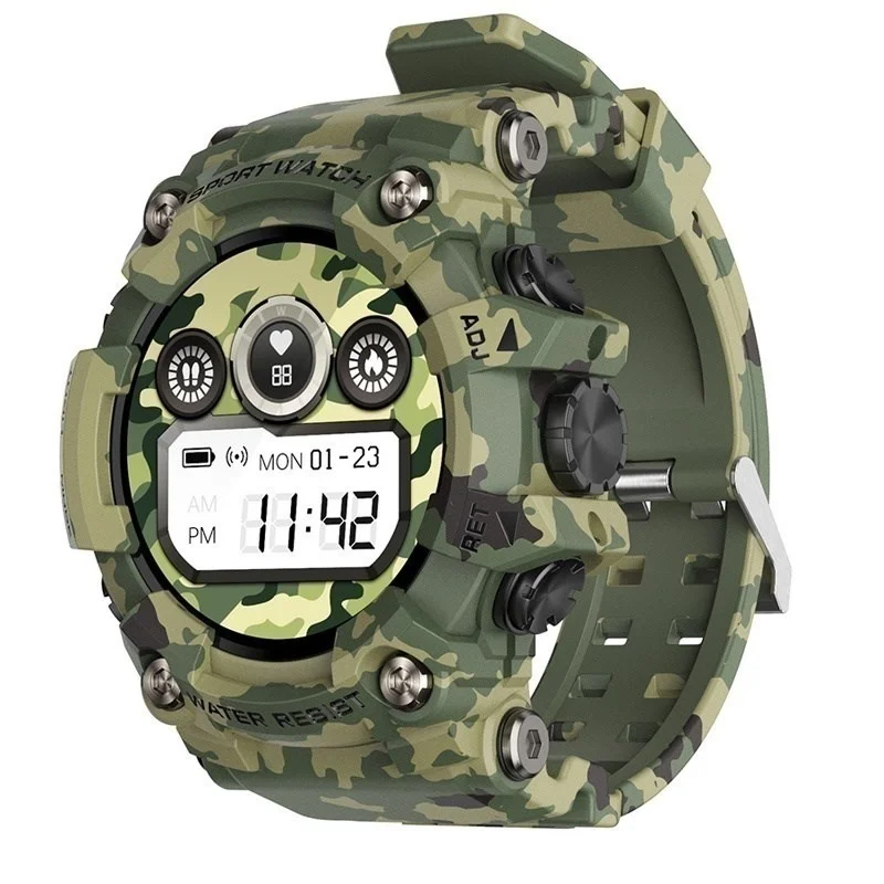 

2022 NEW T6 Smart Watch Men Waterproof Blood Pressure Full Round Screen Outdoor Smartwatch Fitcloudpro For IOS Android MILITARY