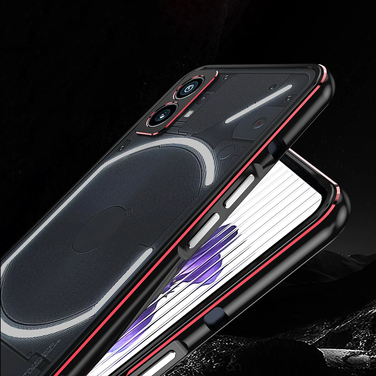 3D Strong Aluminum Alloy Case For Nothing Phone One 1 Metal Bumper Camera Lens Protector Frame Cover For Nothing Phone 1 Coque