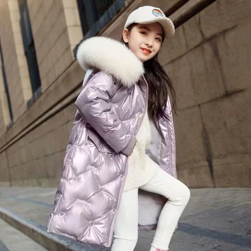 Зимняя плотная хлопковая куртка для девочек 5-10 лет