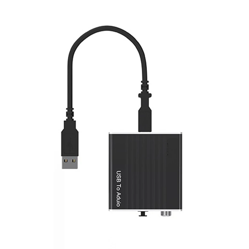 

Внешняя звуковая карта USB, коаксиальный цифровой аудио преобразователь без питания для компьютера, Hi-Fi Мобильный телефон для AUX для PS5 в воло...