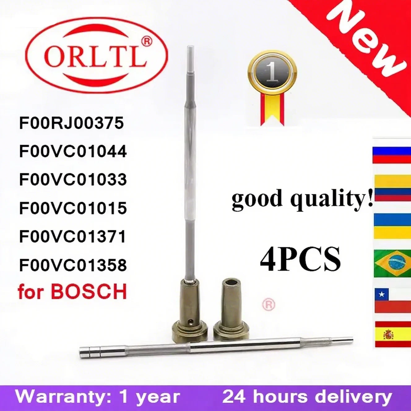 

F00VC01033 F00VC01015 F00RJ00375 F00VC01044 F00VC01371 F00VC01358 ДЛЯ BOSCH Common Rail Регулирующий клапан в сборе 4 шт.