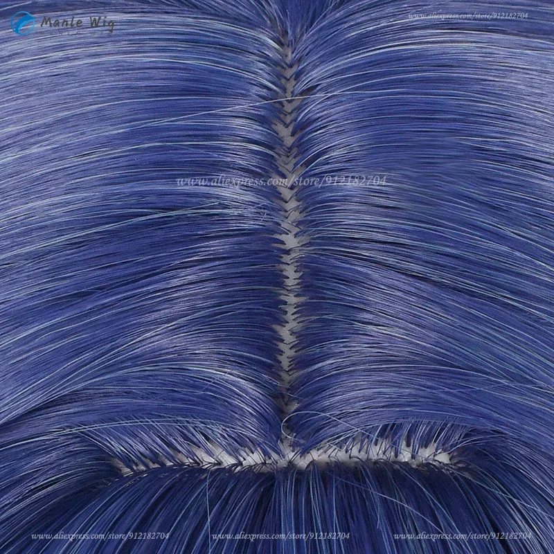 Аниме Косплей 34 см Короткий парик для косплея Akane Kurokawa Темно-синий градиентный