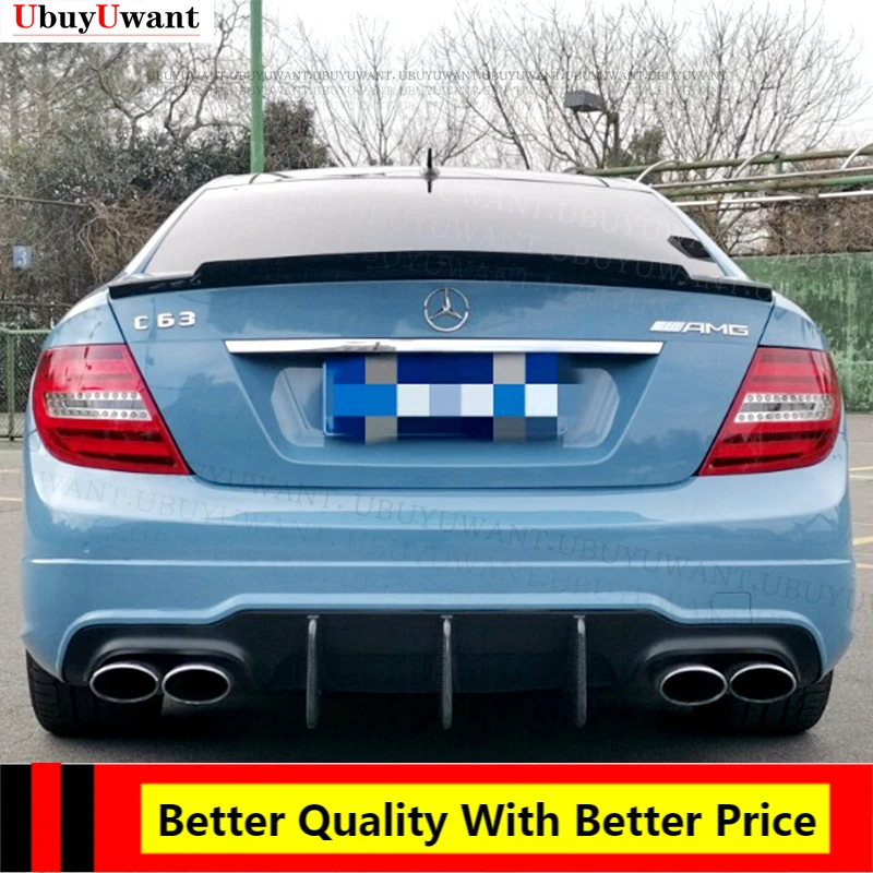 

Use For Benz C-class C180 C200 C300 W204 2008--2014 Rear Spoiler Carbon Fiber Material Rear Trunk Wing Body Kit Accessories