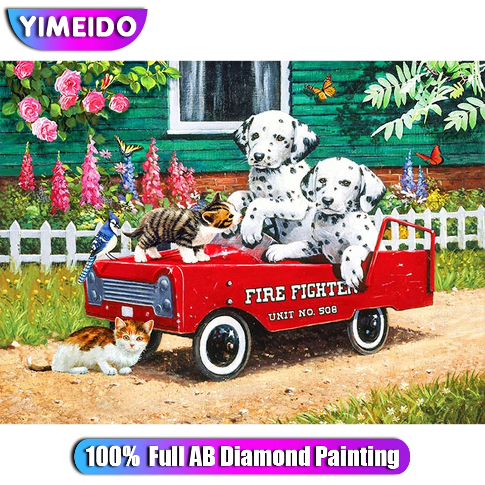 

Набор для алмазной живописи YIMEIDO с изображением собаки, 100% дюйма