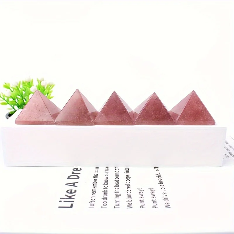 Натуральная клубника искусственный кристалл Йога медитация домашнее украшение